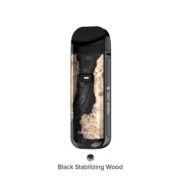 SMOK Nord 2 Pod Kit 1500mAh 4.5ml Black Stabilizing Wood